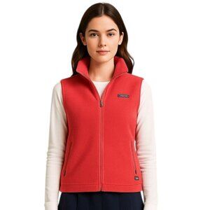 Vineyard Vines Coral Fleece Vest